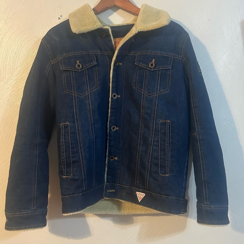 Denim Jacket with Fleece Lining